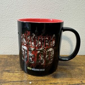 AMC The Walking Dead Just Funky Zombie Hidden 3D Bust Coffee Mug Black Red 2015